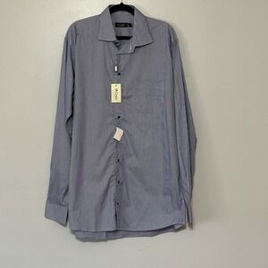 St. Croix Long Sleeve Button‎ Down XLT Shirt Blue Stripe Fast Shipping